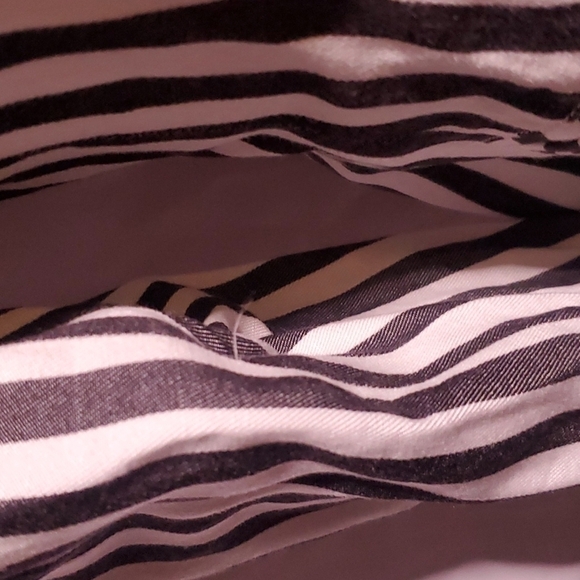 Cupcakes and Cashmere Small Striped Black and White Blazer w/ Button closure - Picture 6 of 11